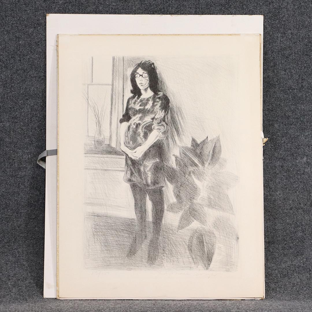 RAPHAEL SOYER 1899-1987 Lithograph 80/150 Pregnant Girl (1 of 6)