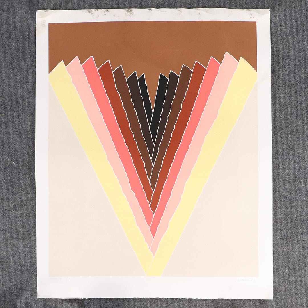 Arthur Secunda Abstract Lithograph "Opening Up" 112/200: Arthur Secunda Abstract Lithograph "Opening Up" 112/200. Pencil signed, titled and numbered. Well Listed Modernism Artist. size: 32.75x26.25. ASKart: Arthur Secunda (Born 1927)Arthur Secunda is active