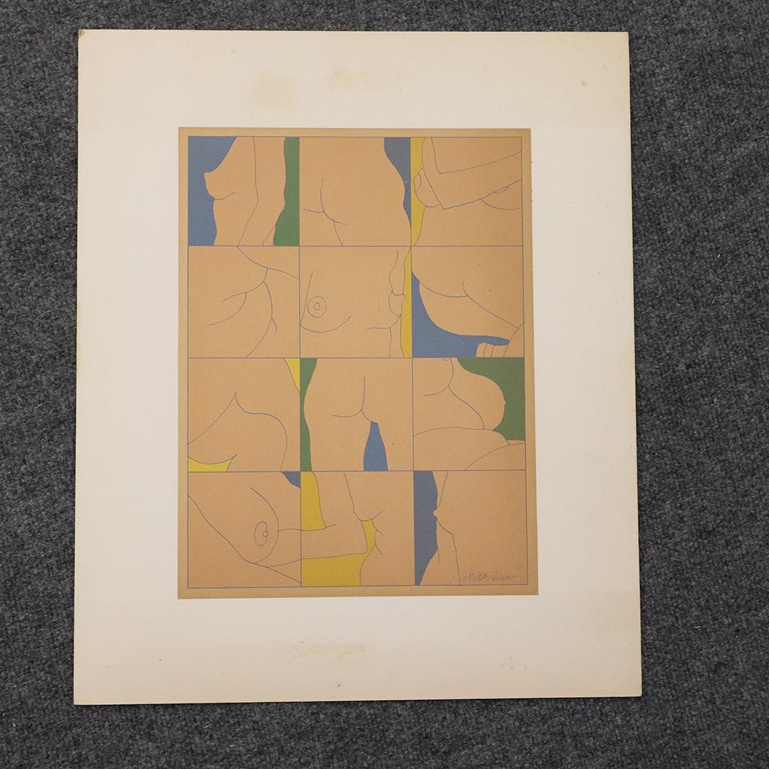 Milton Glaser, Lithograph 12 Squares of Nudes: Milton Glaser, Lithograph 12 Squares of Nudes, signed in plate. size: 14 x 10.5 inches image, 10 x 16.75 inches outside mat. ASKart: Milton Glaser (1929 - 2020)Milton Glaser was active/lived in New Yo