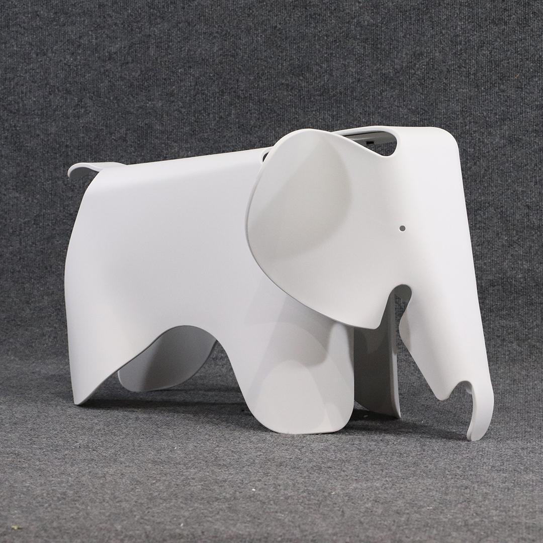 Style of Charles / Ray Eames Designers Elephant Figure: Style of Charles / Ray Eames Designers Elephant Figure in White Polypropylene. Clean. 16 x 25 x 16