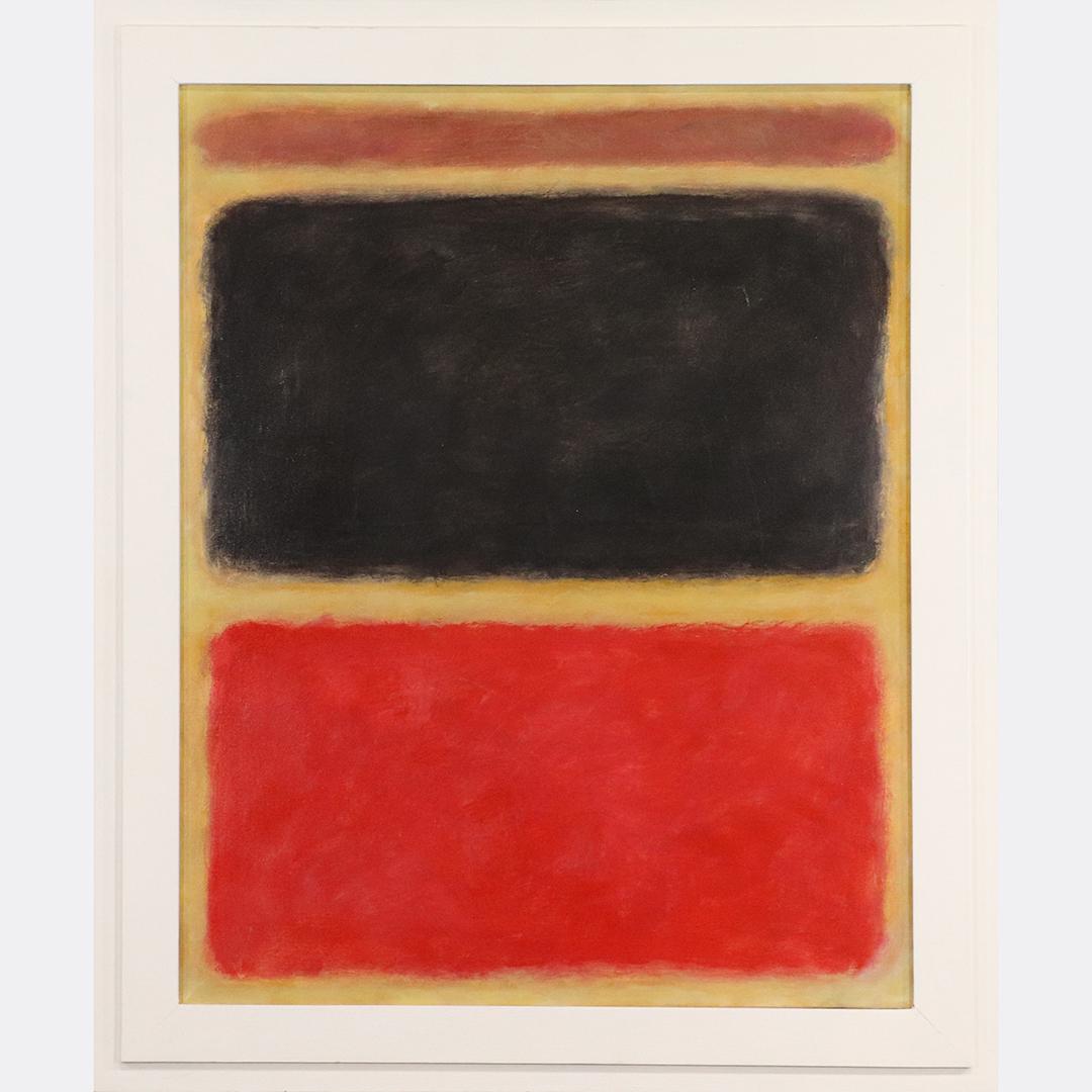 Style of Mark Rothko, Oil on Canvas Abstract Painting: Style of Mark Rothko, Oil on Canvas Abstract Painting. Unsigned. Selling as "after" Rothko. Size: 30 x 24, outside of frame: 35 x 29