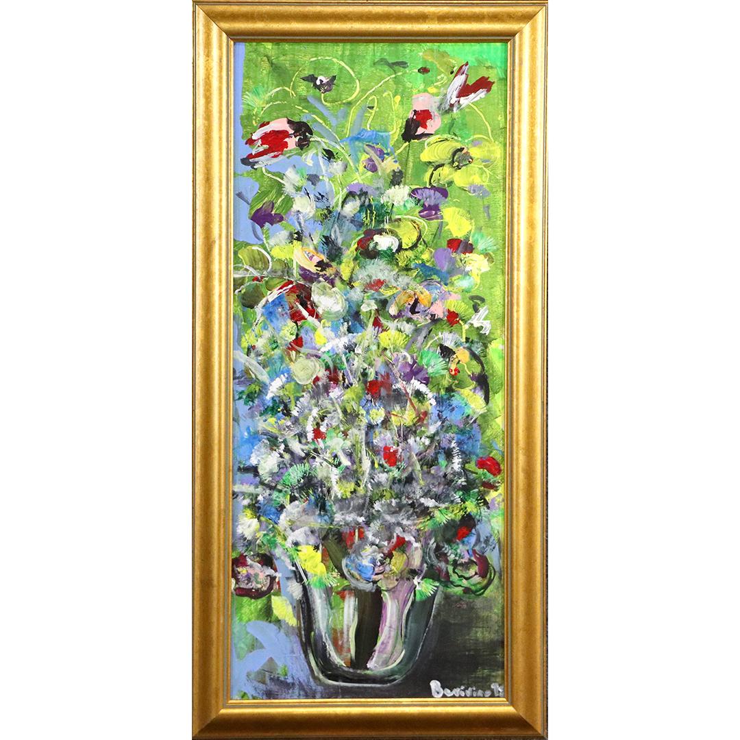 Frank Bevivino, Oil/c Abstract Flowers in Plant Pot (1 of 8)