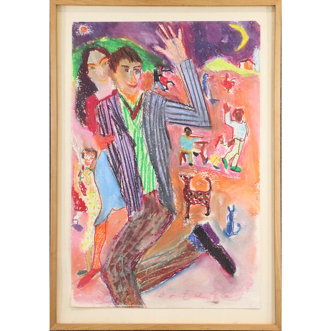 Al Ortega, Vintage Watercolor Painting"See Ya Boogaloo" (1 of 8)