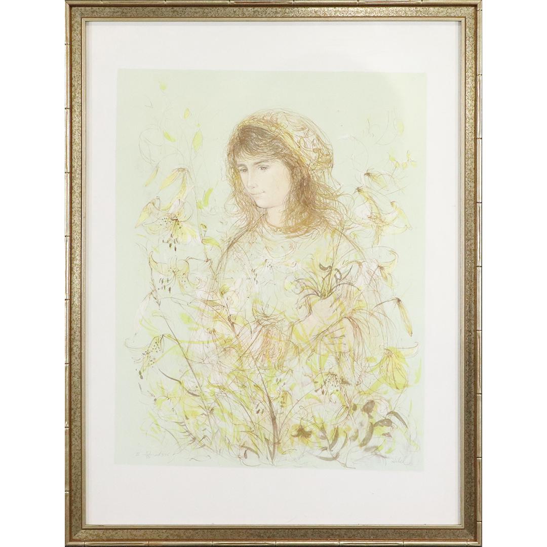 Edna Hiibel, #57/80 Ed. 375 Young Girl Wild Flowers (1 of 8)