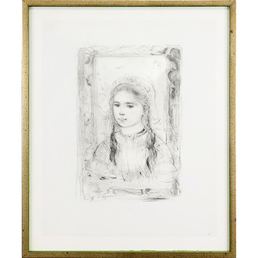 Edna Hiibel, #88 Ed. 310, Portrait of a Young Girl (1 of 7)