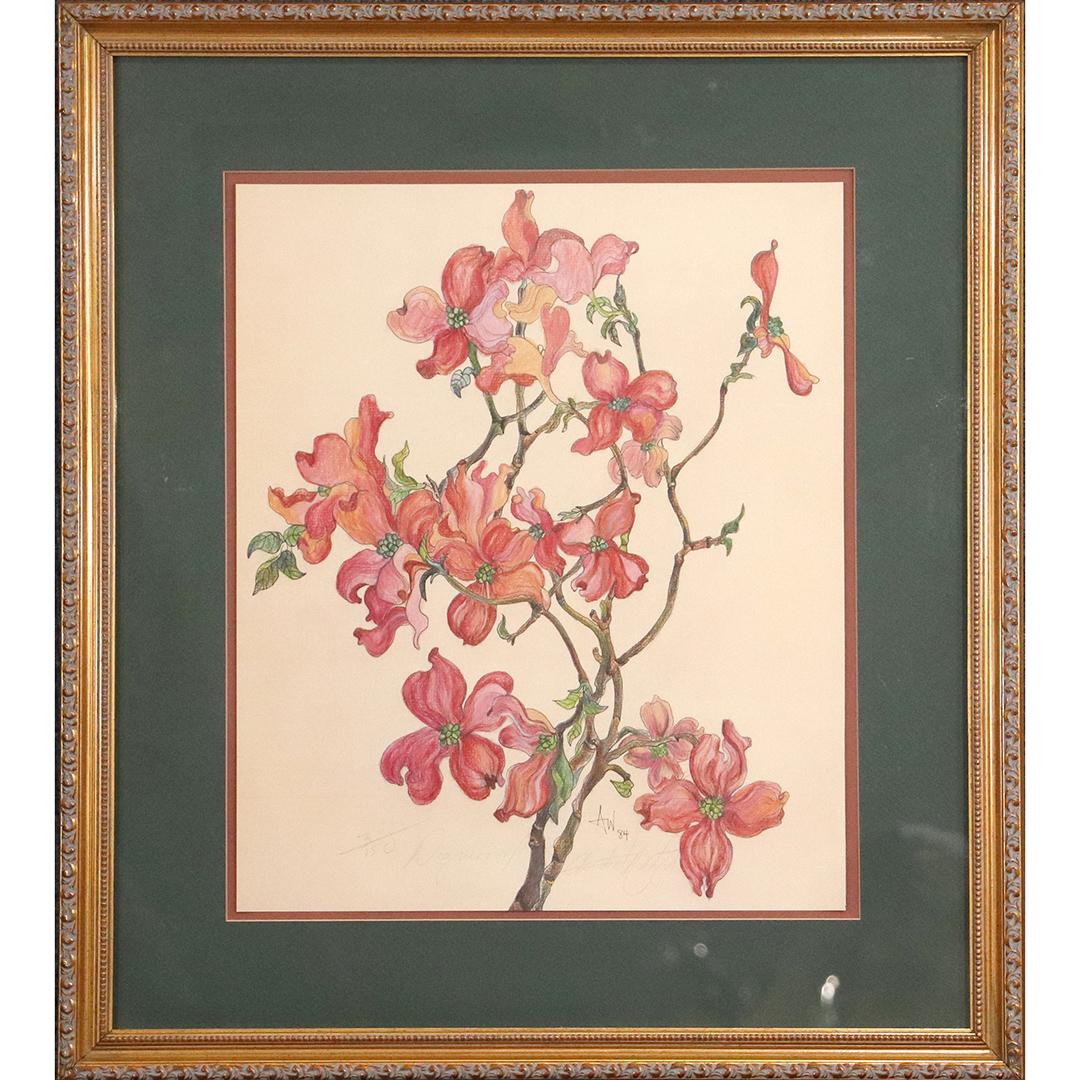 AW '84, Botanical Study Lithograph, A. Wright  #3/150 (1 of 11)