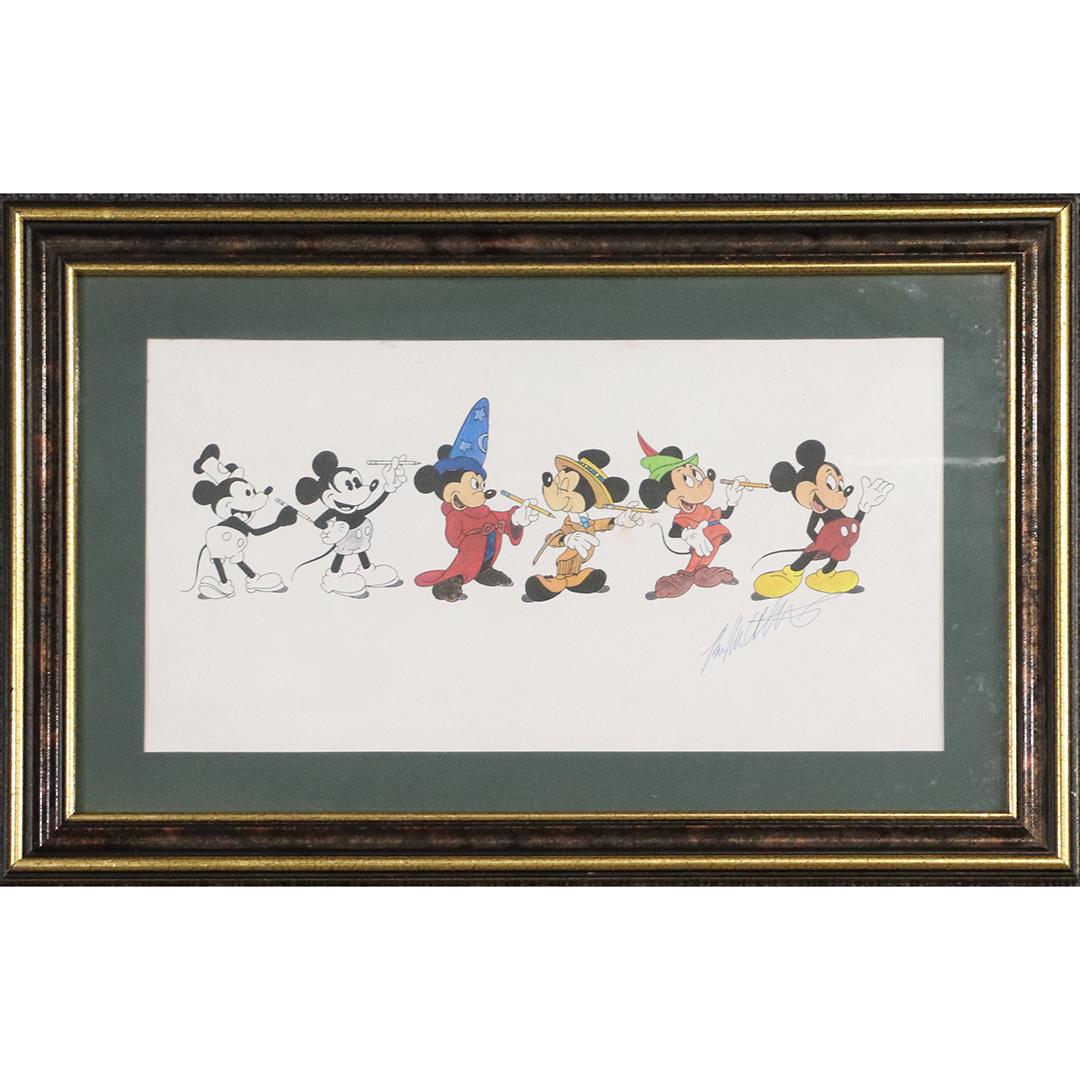 Mickey Mouse Signed Artist Drawings in Print (1 of 7)