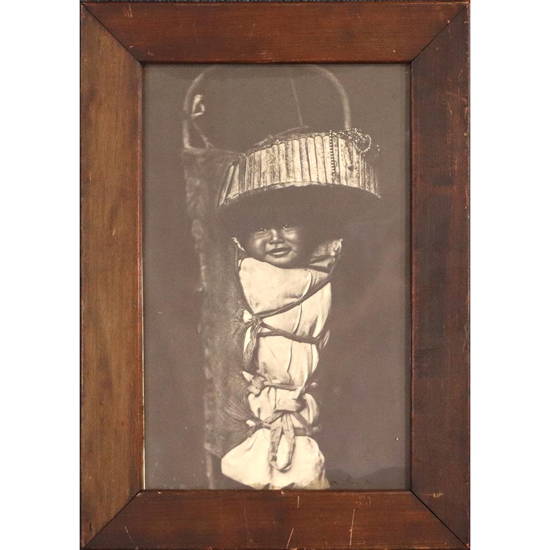 Edward Curtis An Apache Baby Sepia-tone Print (1 of 6)