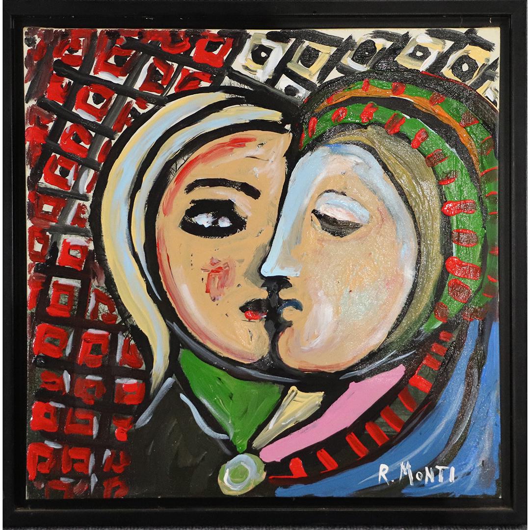 R Monti, Mid-Century Modern Abstract Double Portraits (1 of 7)