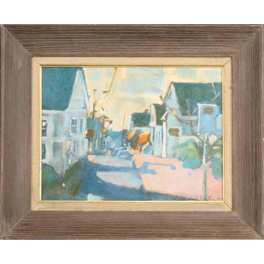 Fairfield Porter; American Oil Provincetown Street (1 of 8)