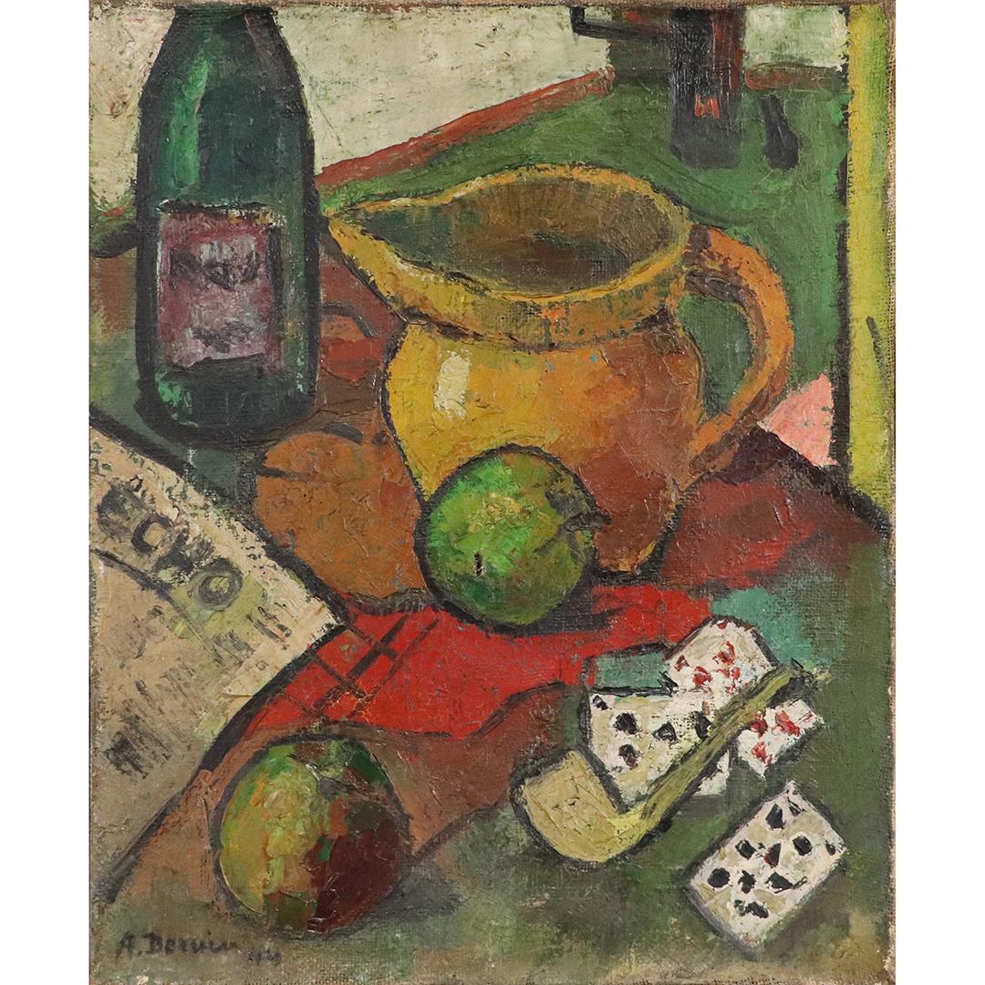 A. Derain; French Oil Still Life Signed and Dated '44 (1 of 8)