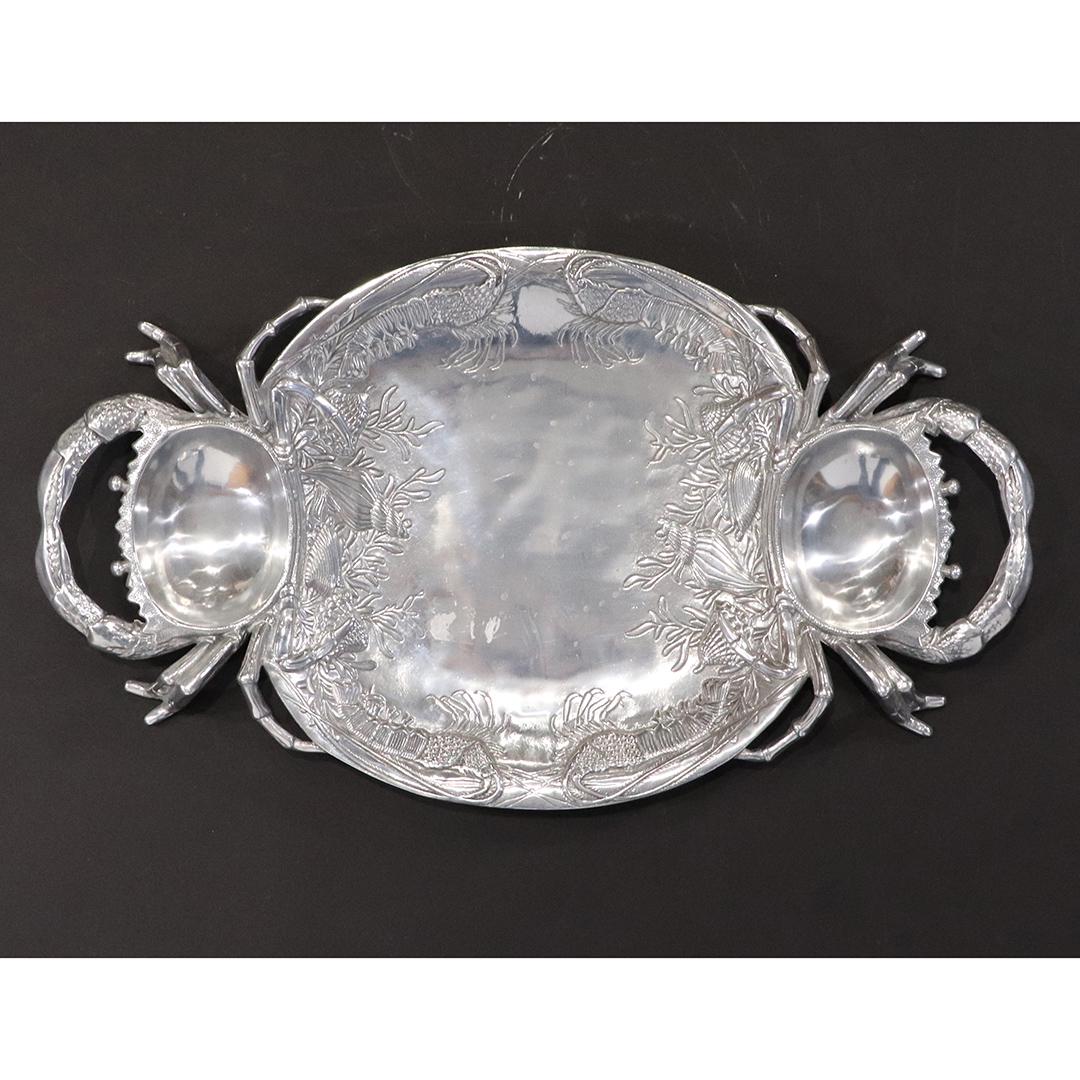 Arthur Court Signed Cast Aluminum Lobster Serving Tray (1 of 8)