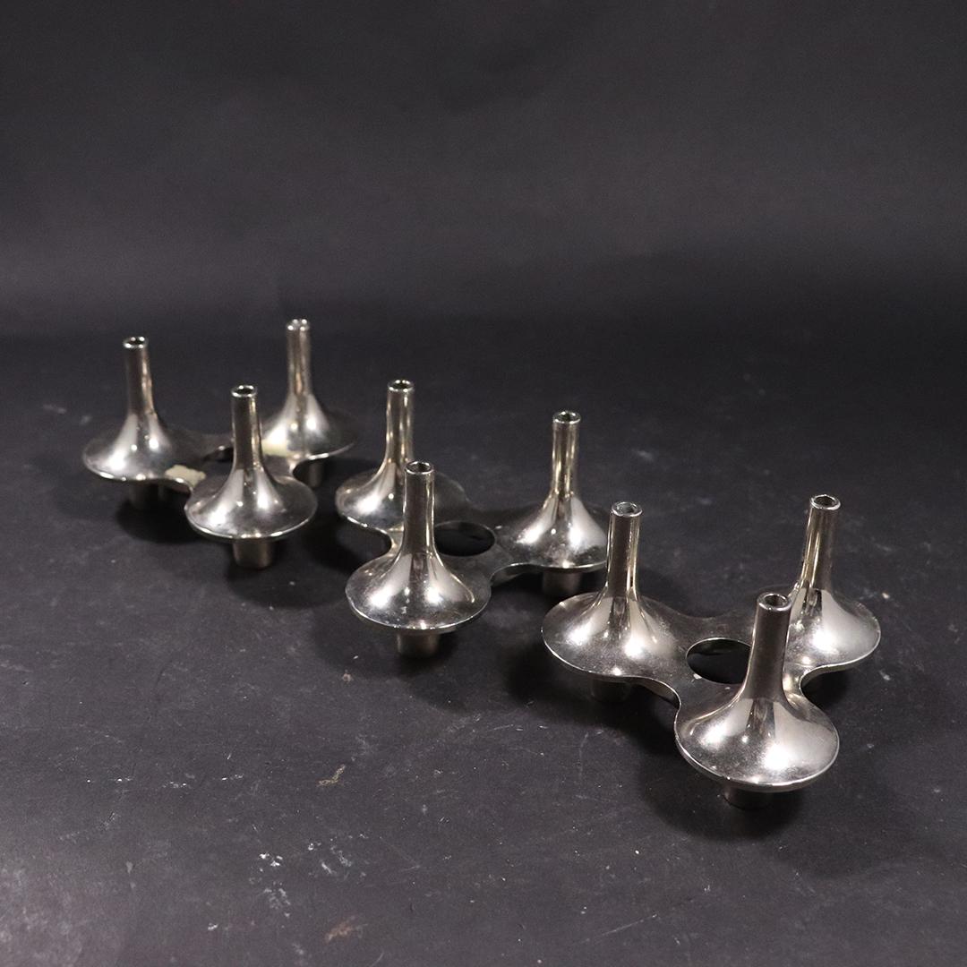 [3] Danish Design Triple Candle Holders Chrome (1 of 4)