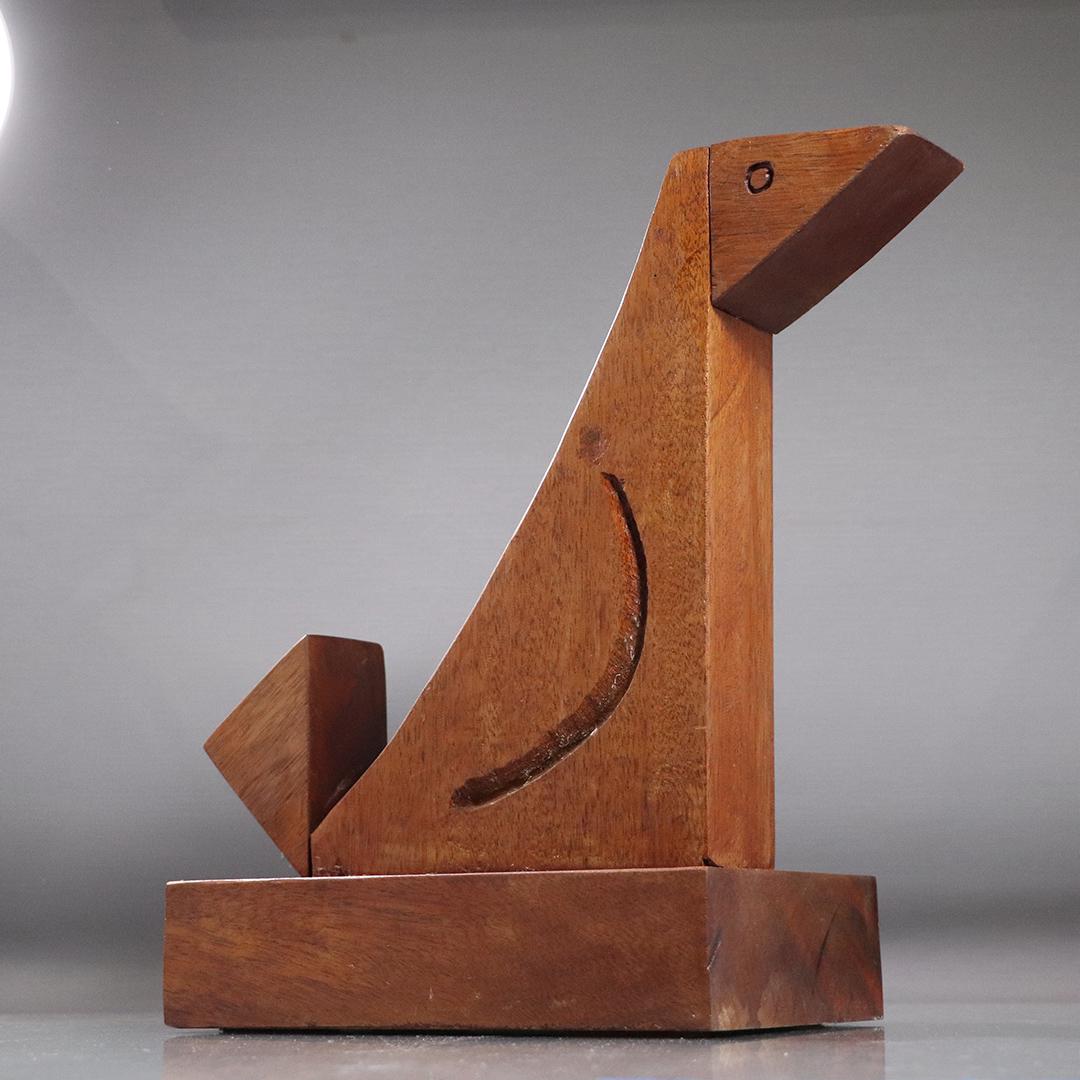 Anthony G Generalli 1915-2001 Carved Wood Cubistic Bird: Anthony G Generalli 1915-2001 Carved Wood Cubistic Bird. Signed. size: 13h x 10L x 6w