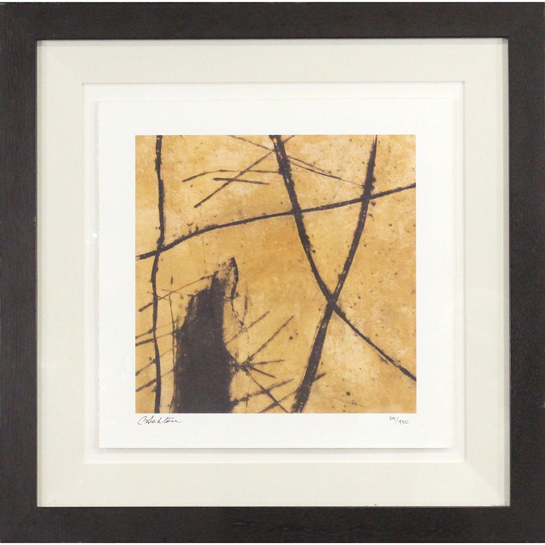 Caroline Ashton, Golden Series IV #79/950 Giclee, COA: Caroline Ashton, Golden Series IV #79/950 Giclee, COA on verso. Signed and numbered, framed. size: image 12 x 12 , paper 15 x 15, outside of frame: 23 x 23