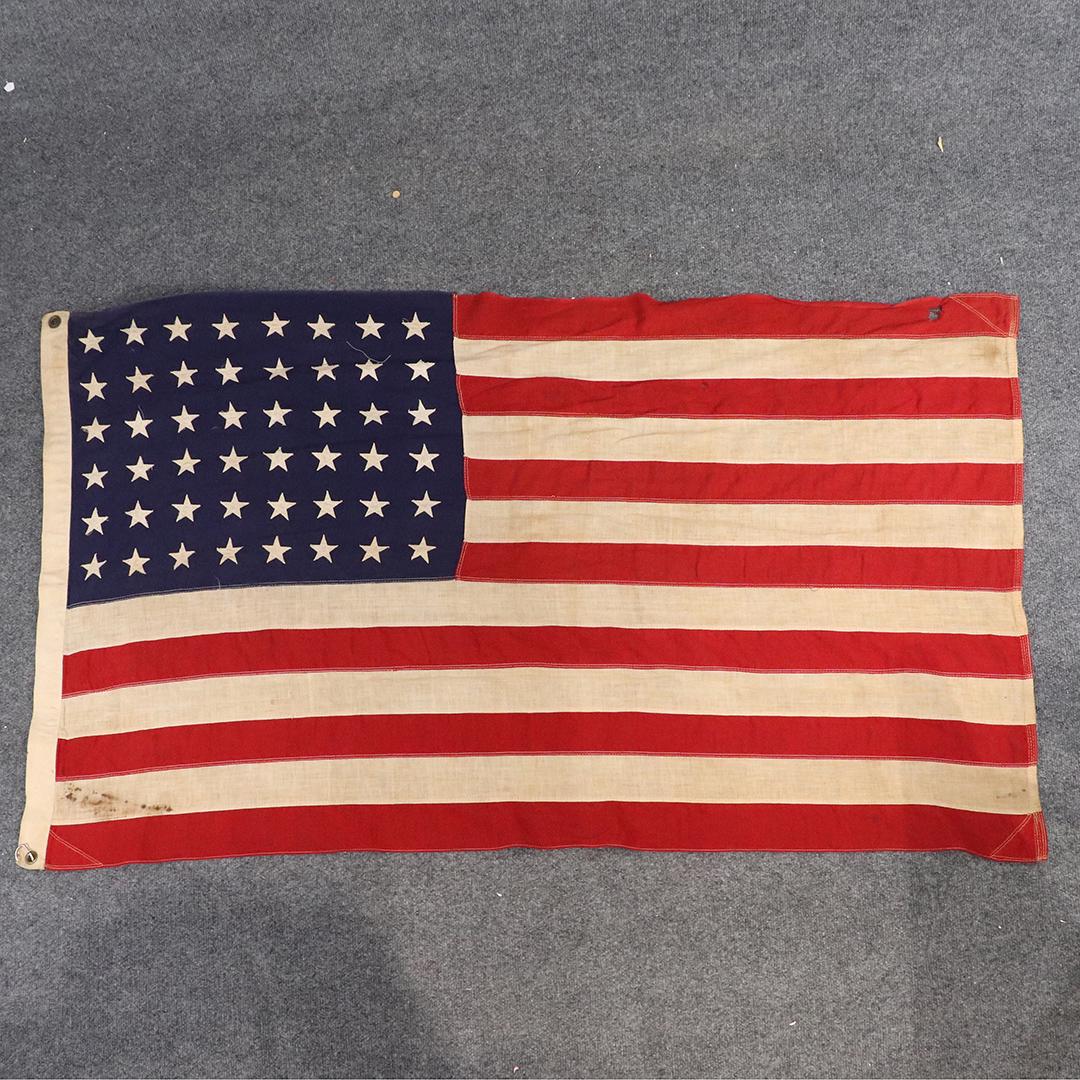 Vintage 48 Star American Flag: Vintage 48 Star American Flag. size: 32x57