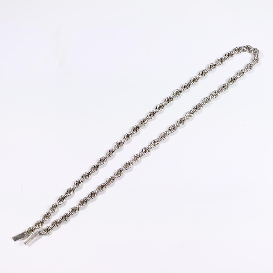 .925 Sterling Silver Heavy Rope Chain 20 in. Length (1 of 5)