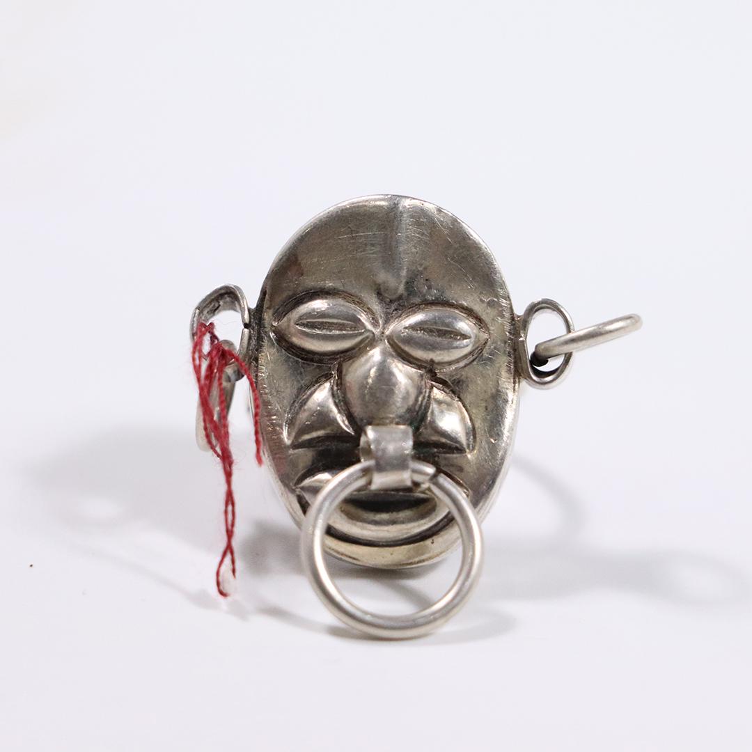 Mexico Silver Unique Ring: Tribal Man with Piercings (1 of 4)