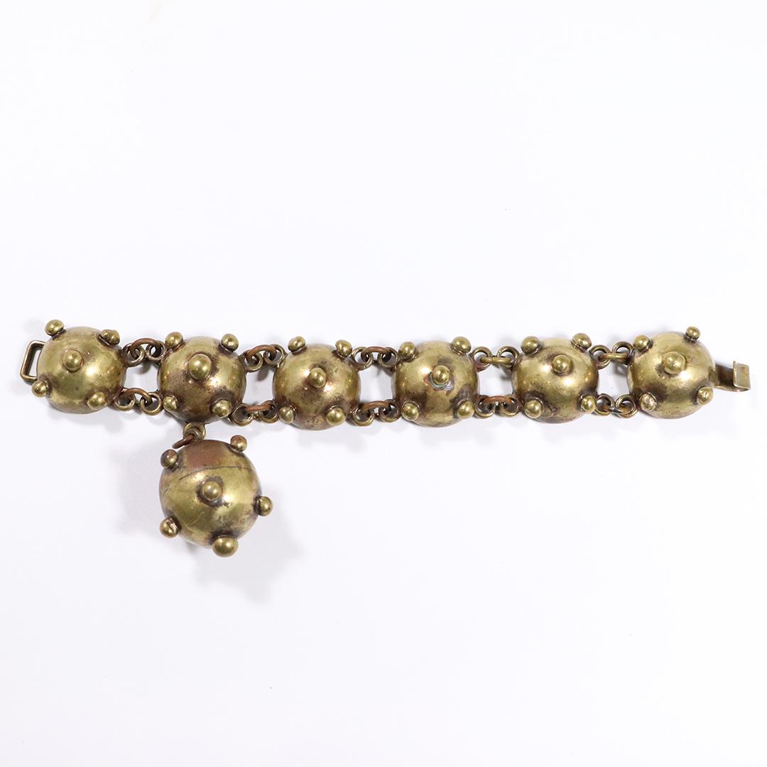 Maya Mexico 1950s Sputnik Mixed Metals Bracelet (1 of 5)