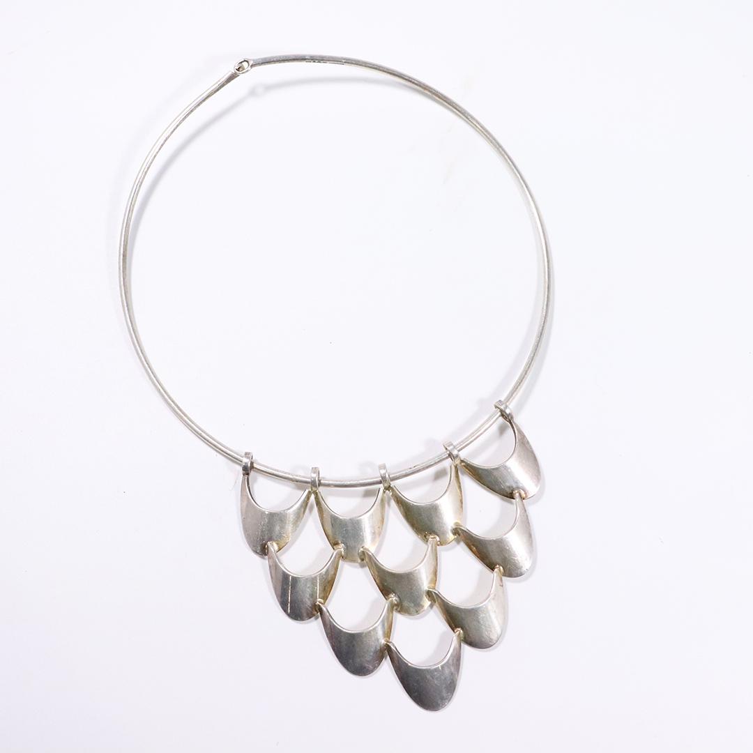 Mid-Century Swedish Sterling Silver Alton Necklace (1 of 6)