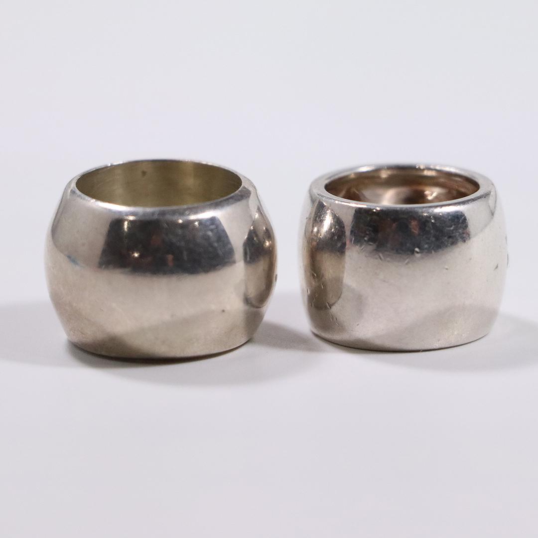 [2] .925 Sterling Silver Mexico Heavy Wide Band Rings (1 of 5)