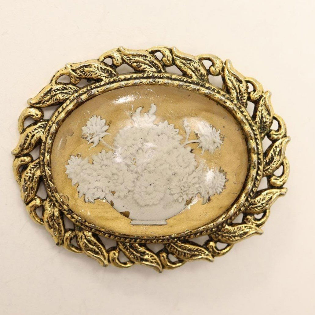 Victorian Floral Encased Brooch (1 of 5)