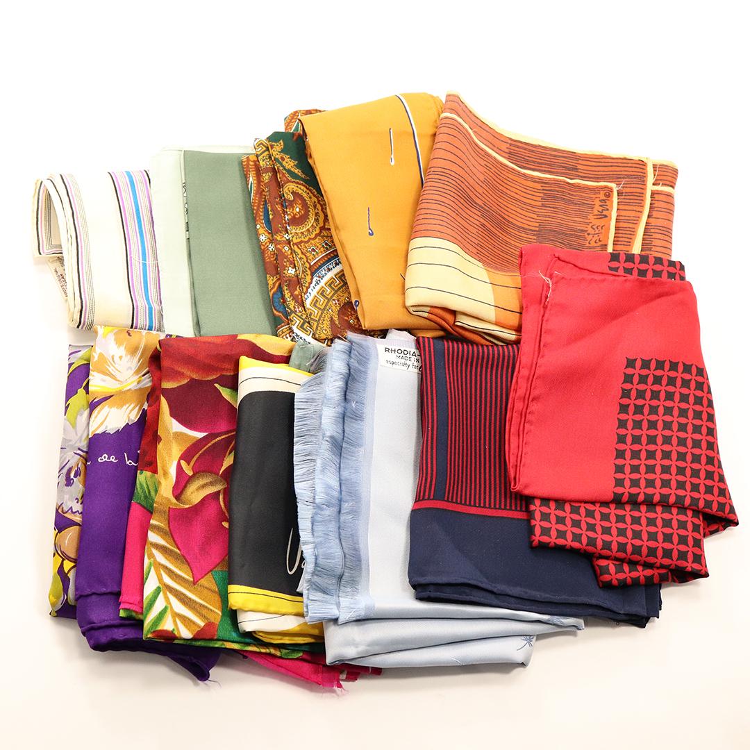 [11] Eleven Assorted Silk Scarfs - Designer Names (1 of 7)
