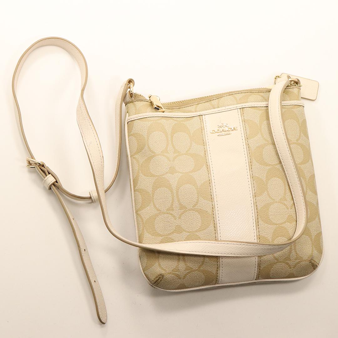 COACH Shoulder Bag Beige Tan - Clean (1 of 8)