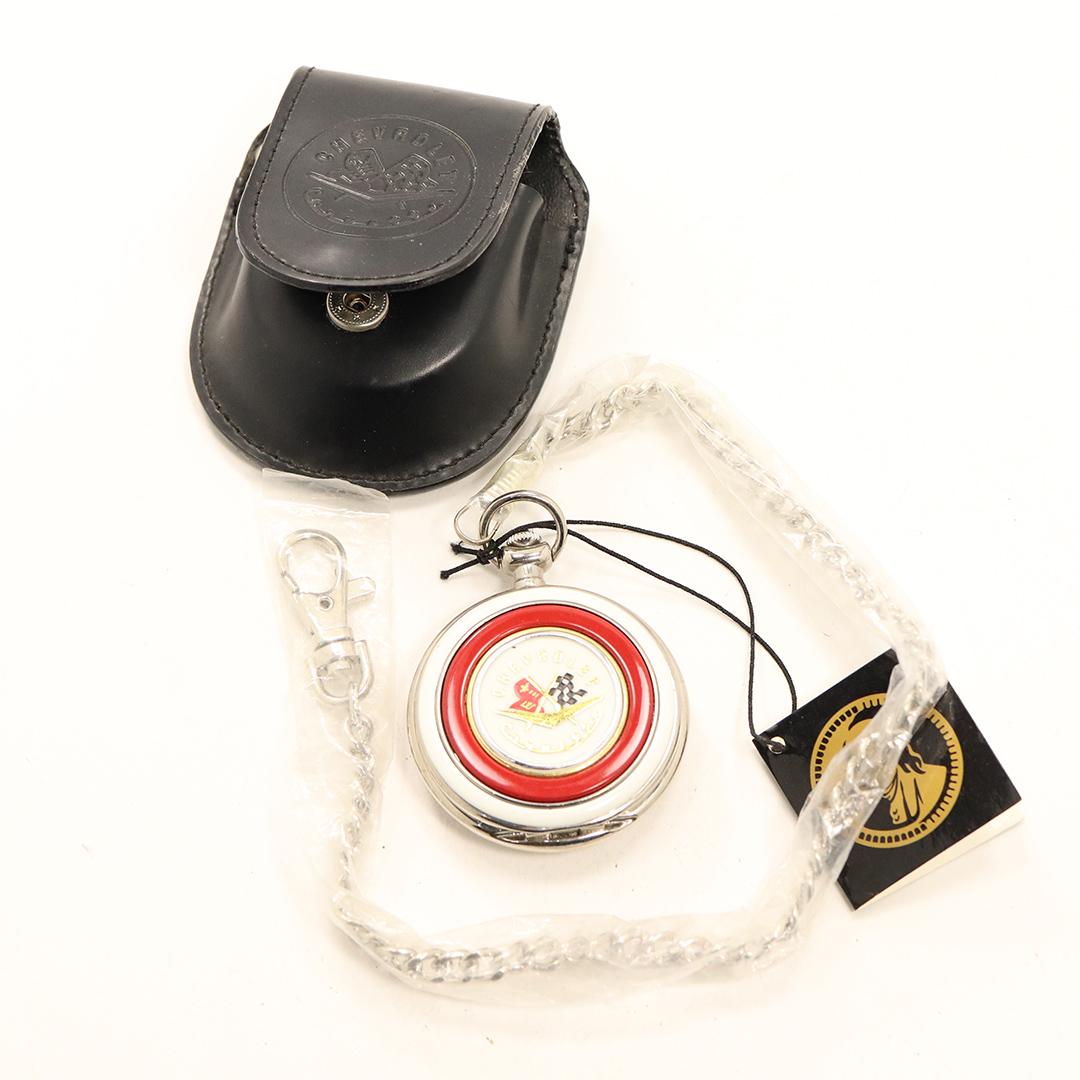 Franklin Mint Chevrolet Pocket Watch with Chain (1 of 7)
