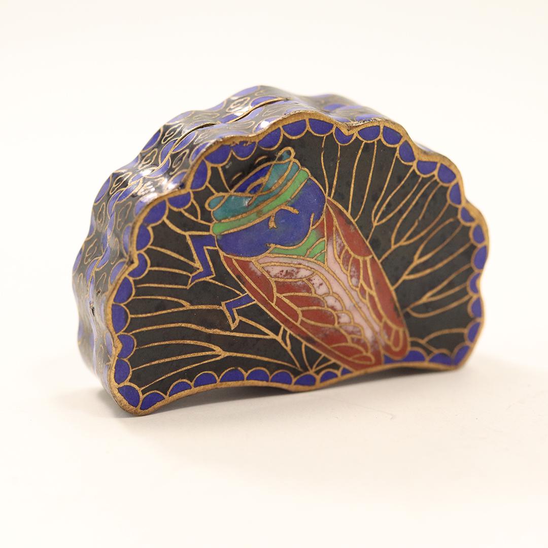 Oriental Asian Cloisonne Trinket Box (1 of 6)