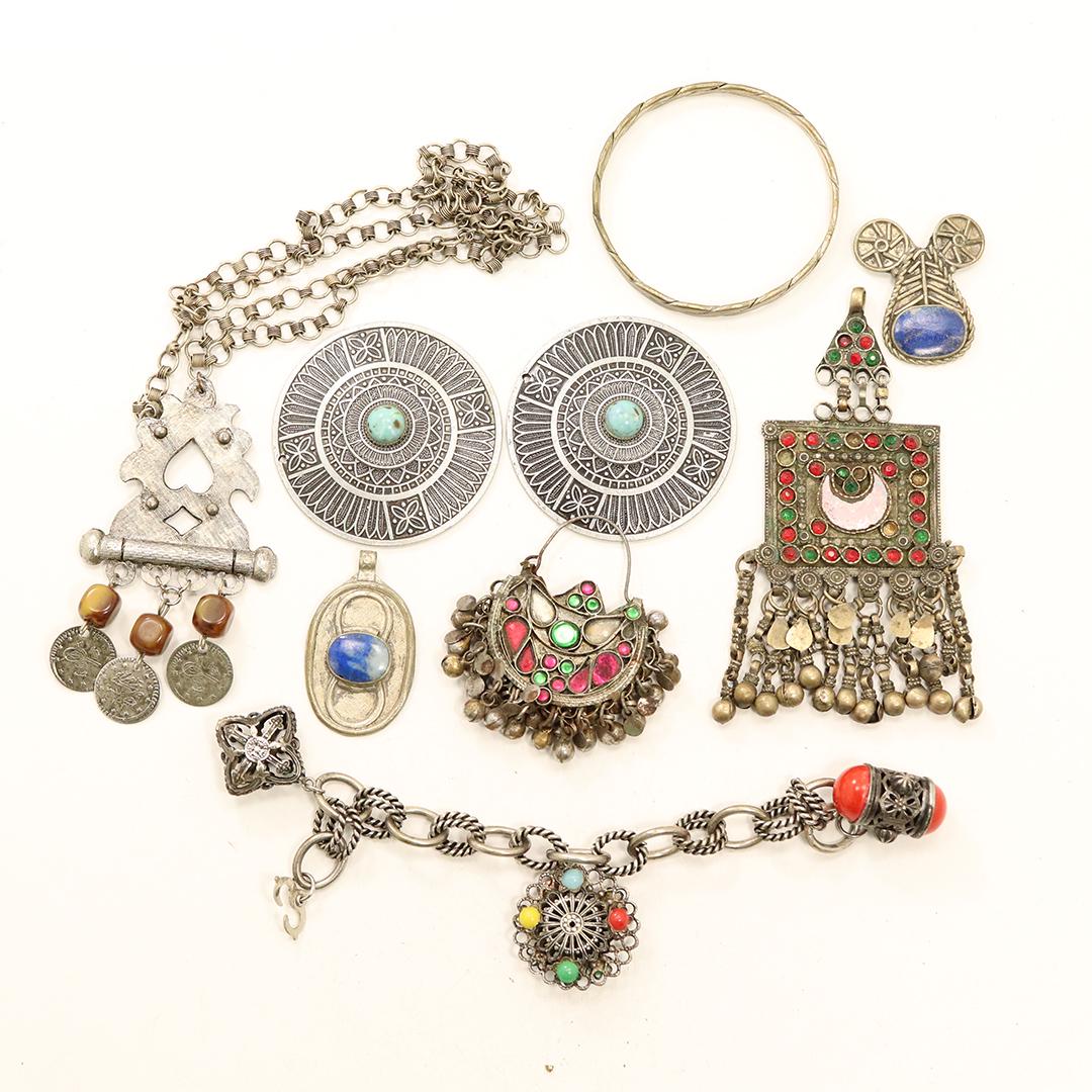 [8] Eight Assorted Costume Fashion Jewelry with Stones (1 of 10)