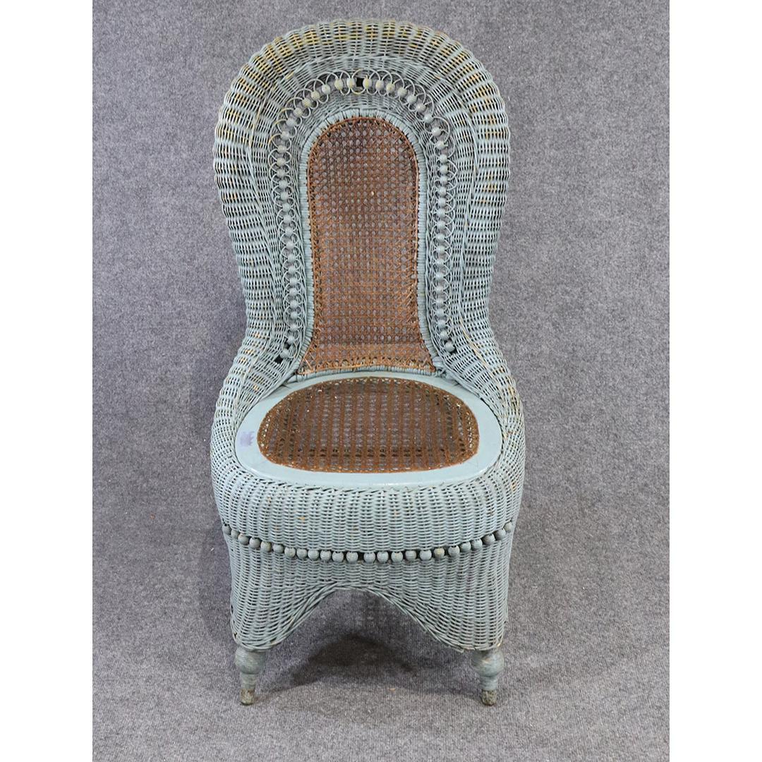 Antique Wicker Full Roll Photographer's Studio Chair (1 of 6)