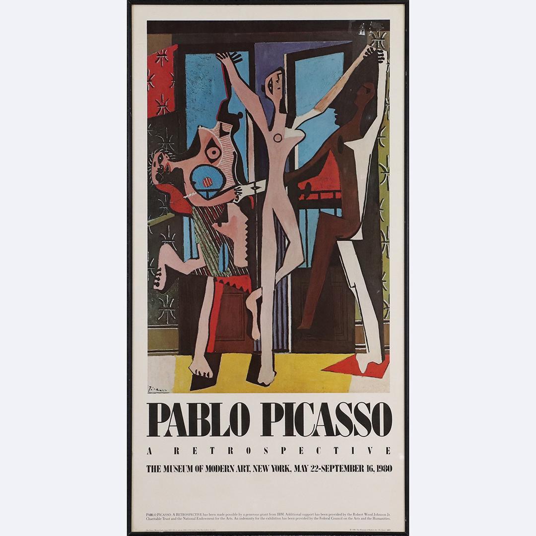 Pablo Picasso Exhibition Poster Museum Modern Art 1980 (1 of 8)