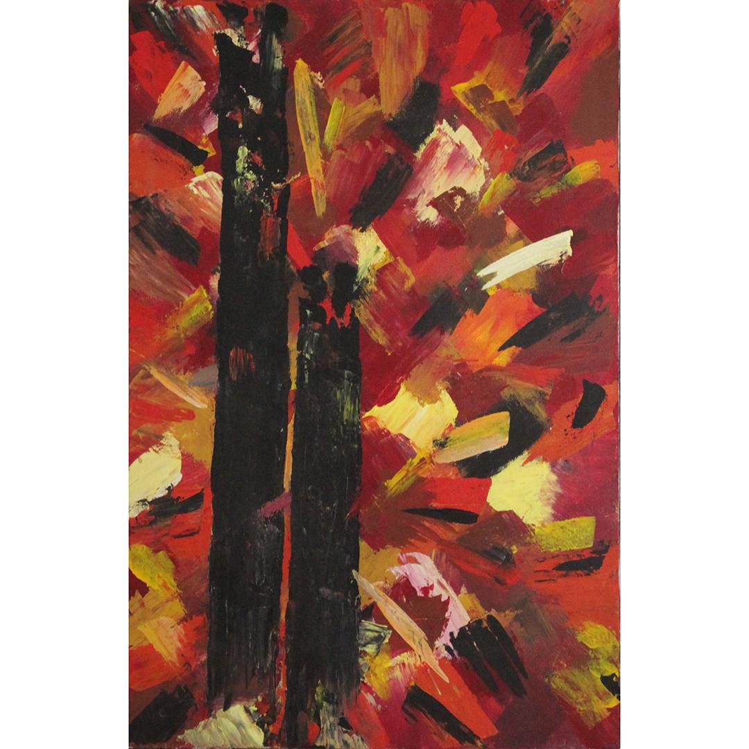 Templin, Mid-Century Abstract Expressionism Oil/c (1 of 6)