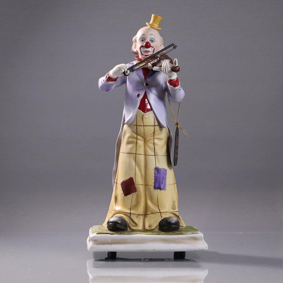 Clown Violinist Hand Painted Porcelain Melody in Motion (1 of 6)