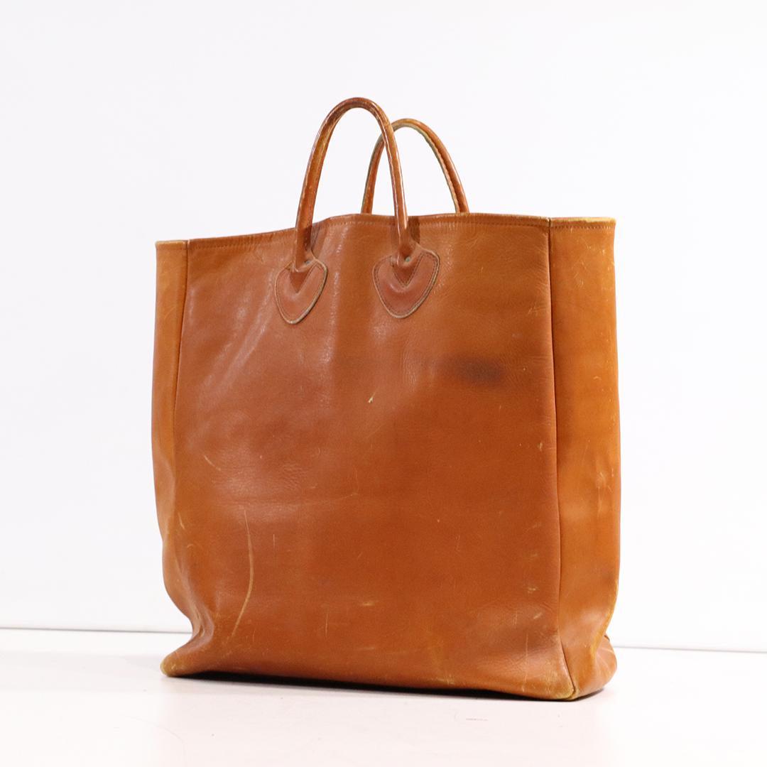 Leather LL Bean Carry-All Tote Bag Vintage (1 of 8)