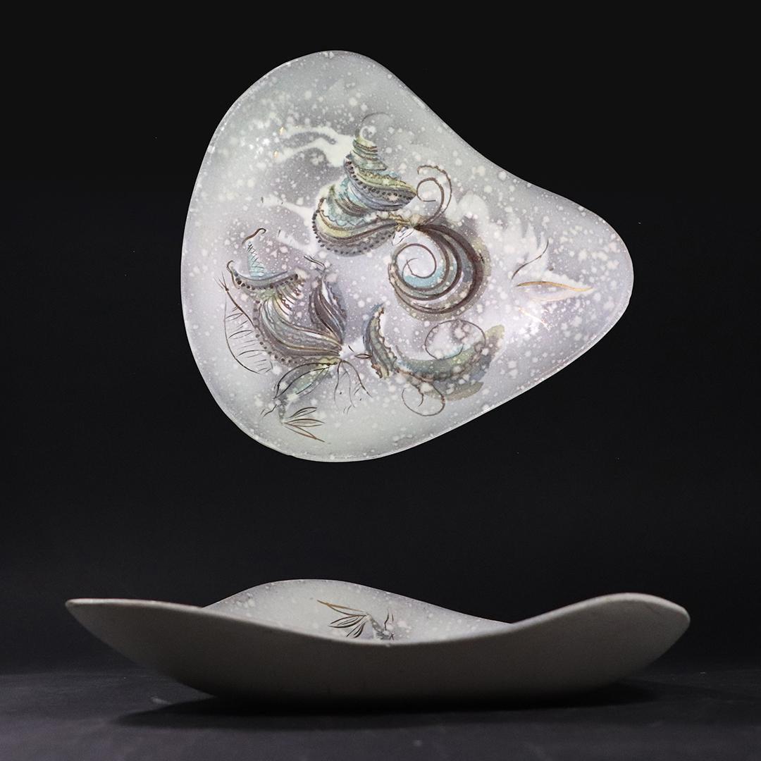 Sascha Brastoff, Calif, Mid-Century Modern Ceramic Dish (1 of 5)