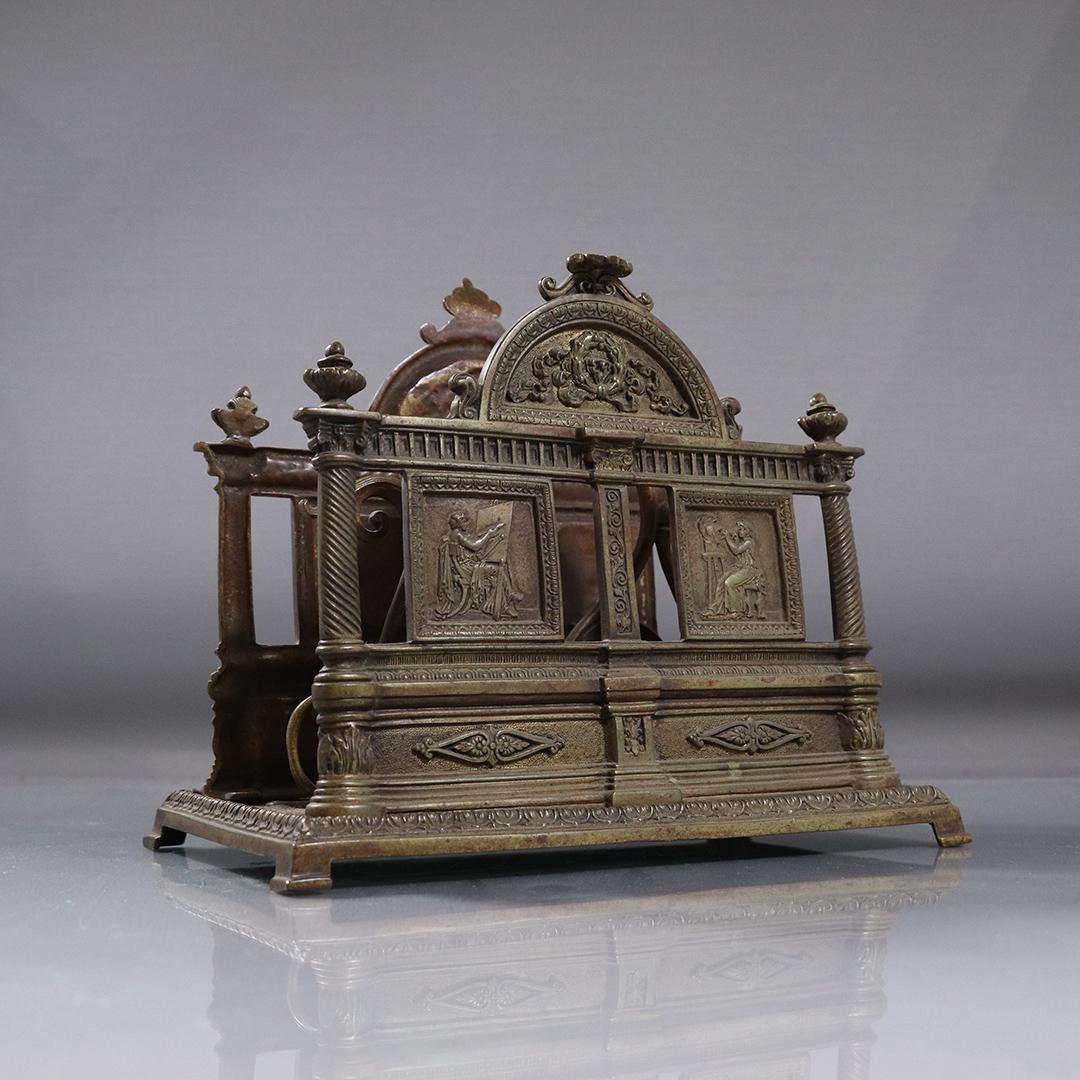 Ornate Brass Edwardian Style Desk Top Letter Holder (1 of 8)