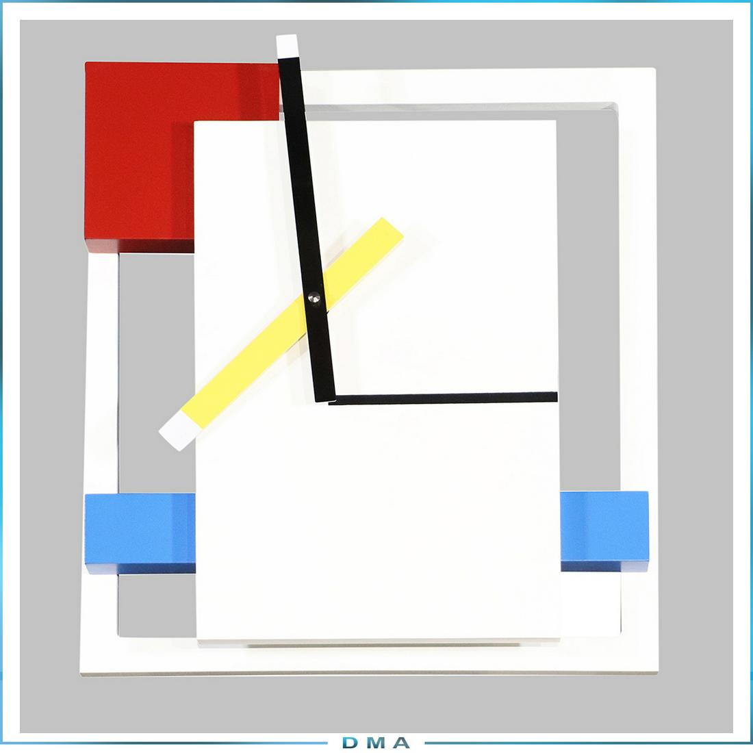 Burgoyne Diller Clock 100th Anniversary DeStat Art MoMA: Burgoyne Diller Clock, 100th Anniversary celebrating the DeStat Netherlands Art Movement. Produced by MoMA. Information on verso. size: 13.5 in. x 11.75 in.