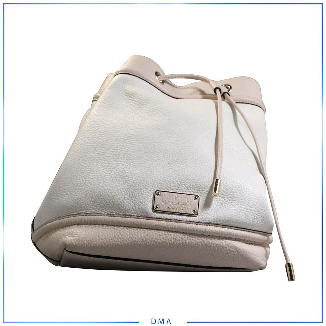 Kate Spade New York White and Pink Handbag - Clean: Kate Spade New York White and Pink Handbag - Clean. size: 11h x 9w