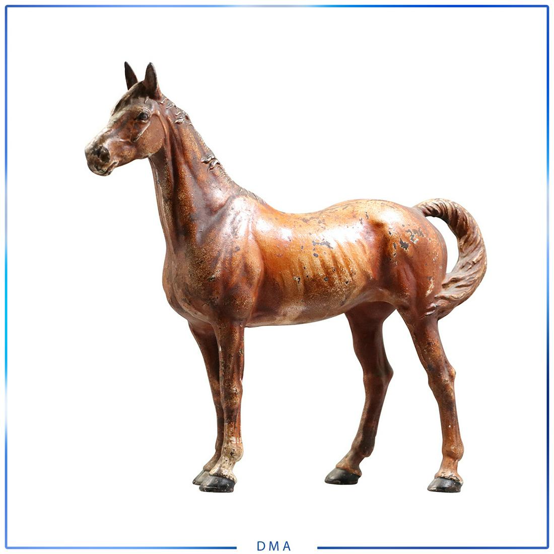 Cast Iron Horse Figure / Doorstop: size 11h x 12w