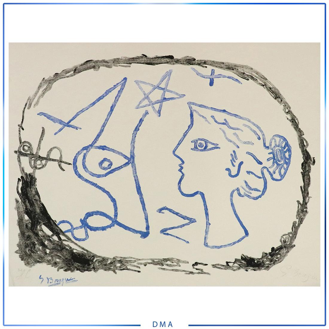 Georges Braque, Pencil Signed Lithograph: Georges Braque, Pencil Signed Lithograph. Size: 22 x 28