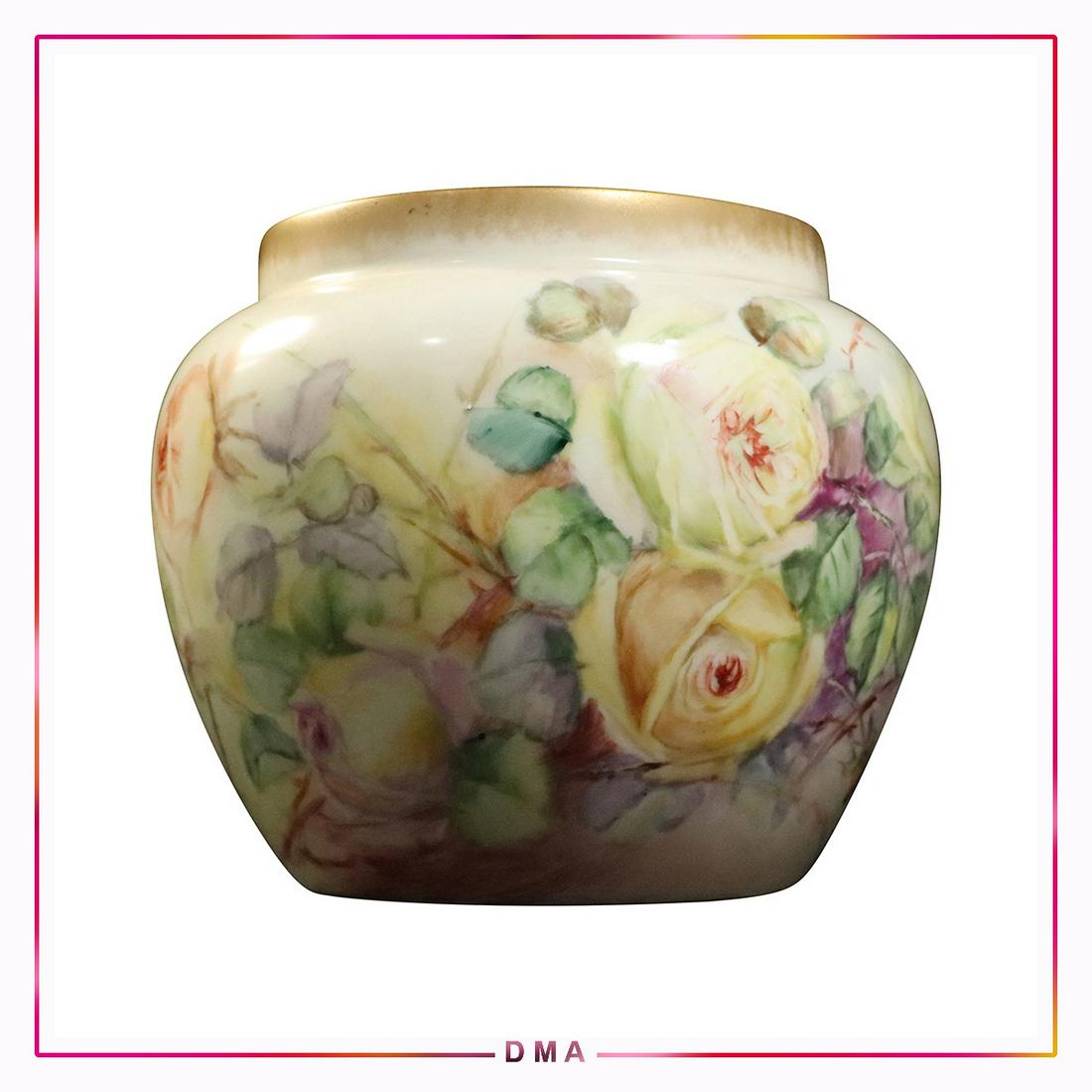Rosenthal Selb Bavaria Hand Painted Flowers Vase / Pot (1 of 6)