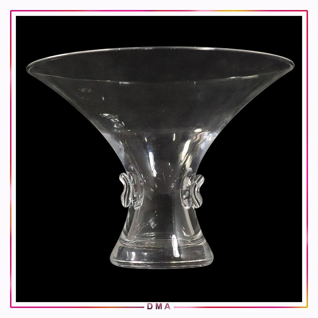 STEUBEN Signed Crystal Glass Vase / Compote (1 of 5)
