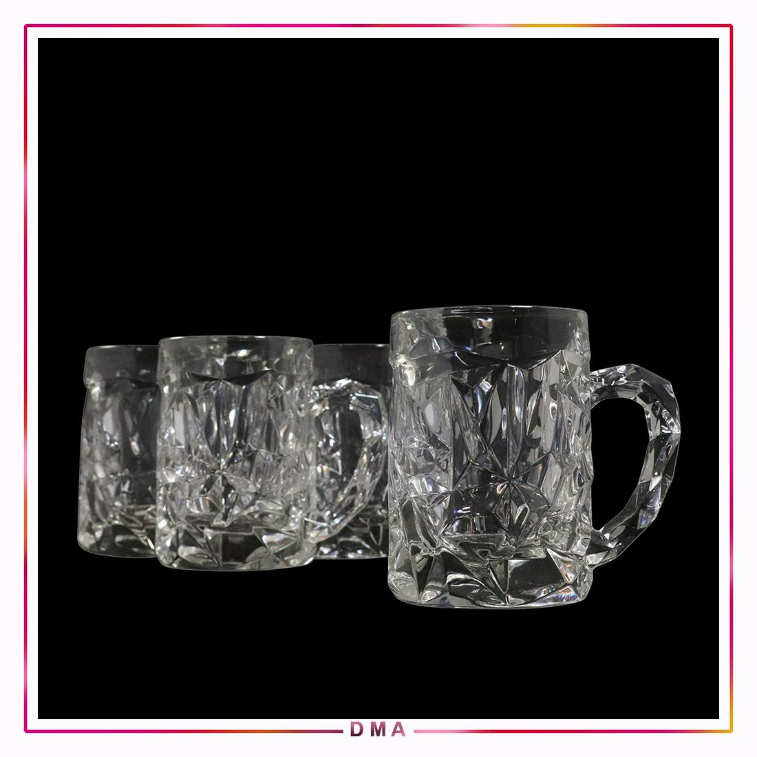 [4] TIFFANY & CO Heavy Crystal Glass Beer Mugs Signed (1 of 7)