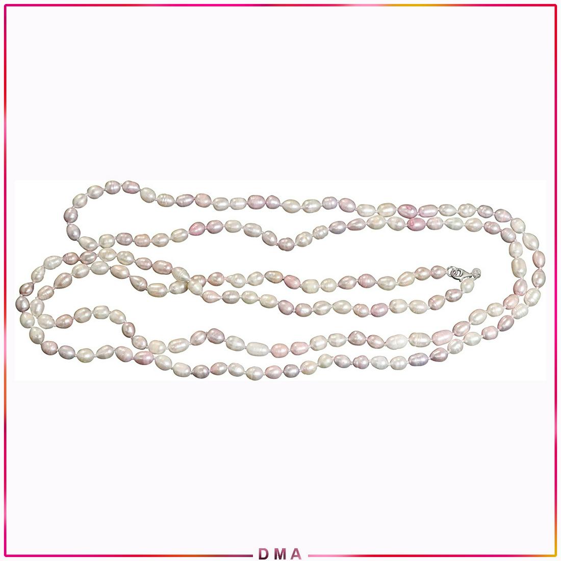 .925 Sterling Silver Baroque Pearl Necklace 64 in. L.: .925 Sterling Silver Baroque Pearl Necklace 64 in. Length. ; p> size: 64 in. x 1/4 in.