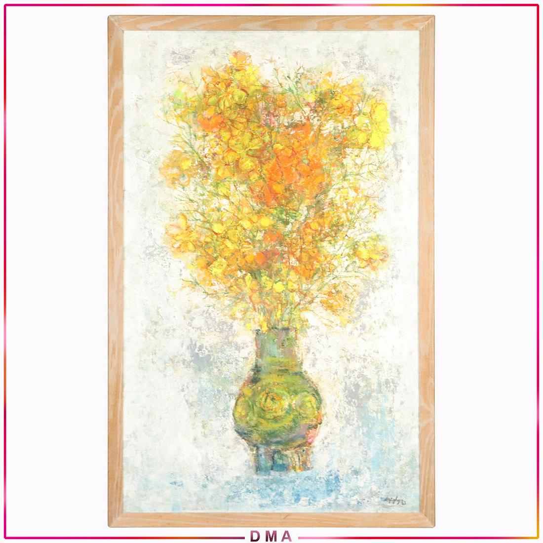 Szeghy 1963, Polish Ukraine, Oil/b Floral Still Life: Szeghy 1963, Polish Ukraine, Oil/b Floral Still Life. Oil on board painting. Signed and dated 1963, Original frame. Size: 48x30 image, 49.5x31.5 outside frame