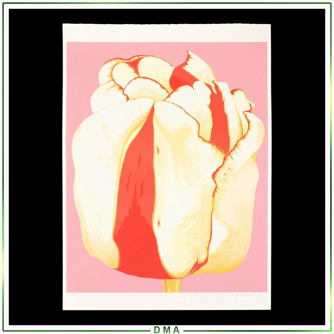 Lowell Nesbitt 1973 Color Lithograph #107 of 150: Lowell Nesbitt 1973 Color Lithograph #107 of 150. Pencil signed, dated and numbered, loose, unframed. Size: 34x23.25