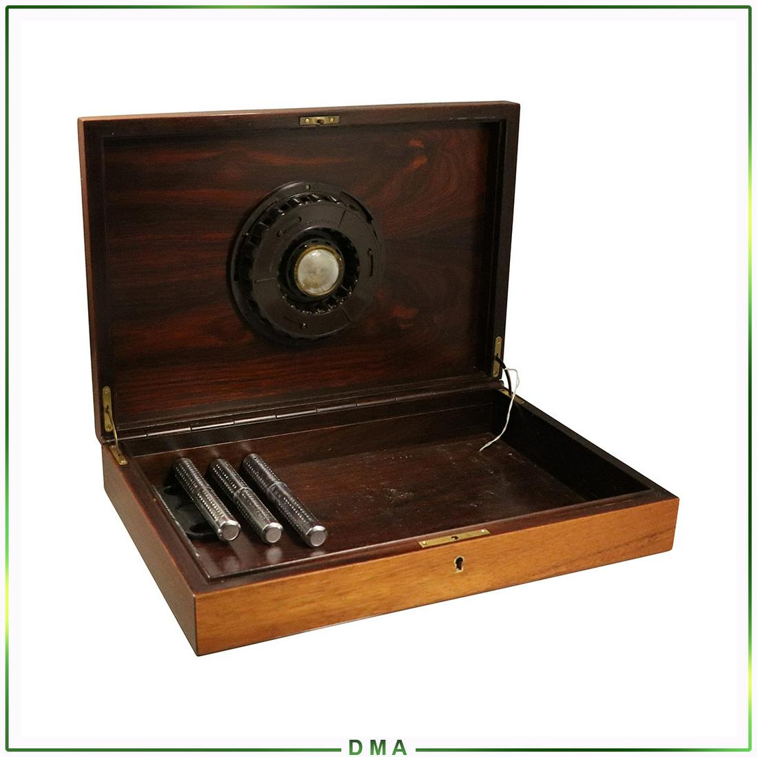 Polished Mahogany Wood Cigar Box Humidor - Clean: Polished Mahogany Wood Cigar Box Humidor - Clean. Size: 3x14x10