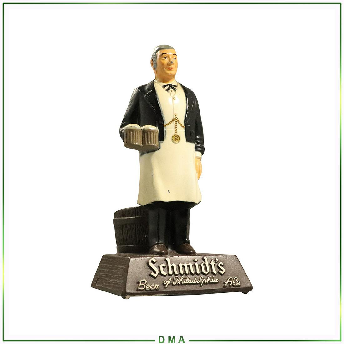 Vintage Figure Advertising : Schmidt's Beer Ale Phila.: Vintage Figure Advertising : Schmidt's Beer Ale of Philadelphia, cast metal , holds a bottle. Size:8h x 5w